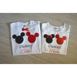 Koszulki dla rodziców Dumna Mama Dumny Tata myszki