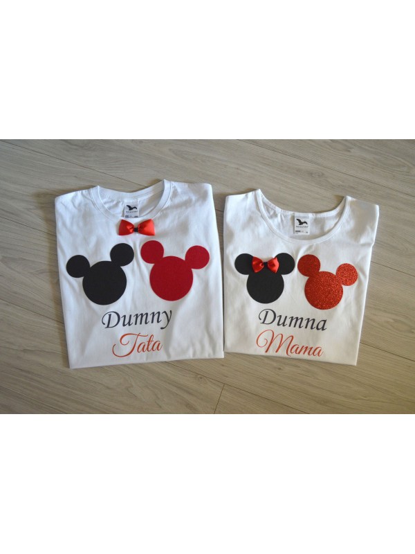 Koszulki dla rodziców Dumna Mama Dumny Tata myszki